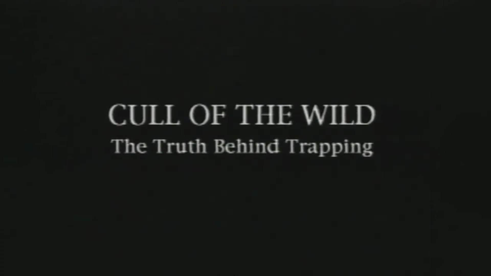 Cull of the Wild